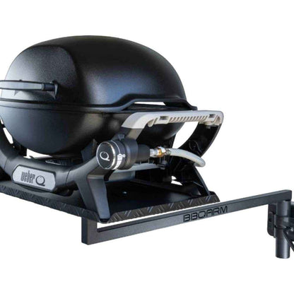 BBQARM KIT Large Tray Black Powdercoat 60mm Drawbar for Caravan or Trailer