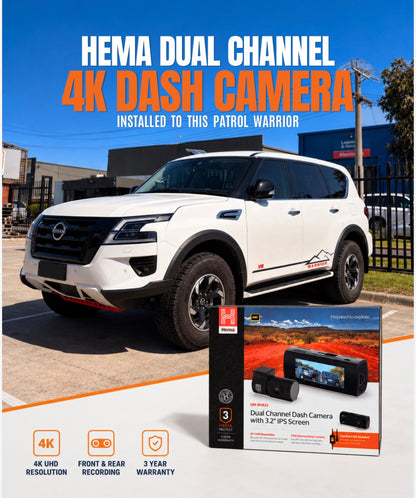 Hema 2K QHD Discreet Dual Channel Dash Cam