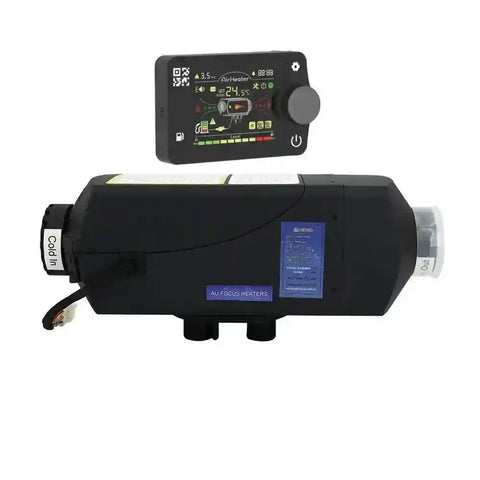 Aufocus 2Kw Bluetooth Diesel Heater Kit with Stainless Steel Tank - Everything Caravans
