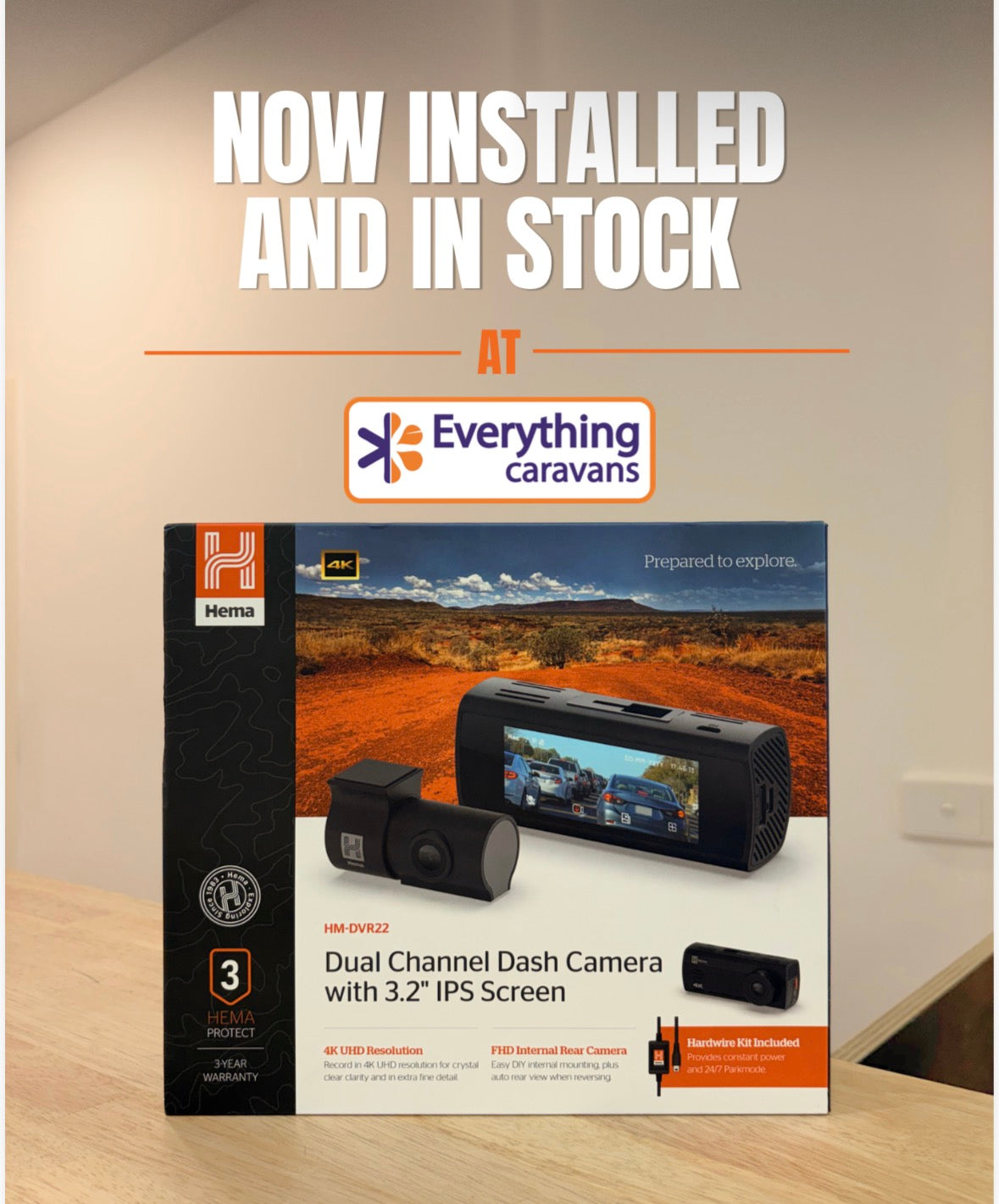 Hema 2K QHD Discreet Dual Channel Dash Cam