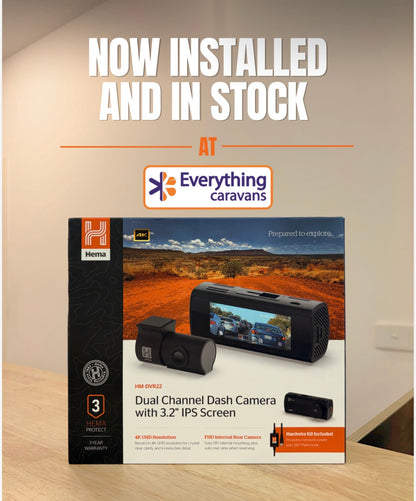 Hema 2K QHD Discreet Dual Channel Dash Cam