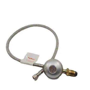 BBQ Regulator and Hose 3-8" SAE Female Flare x 900mm - Everything Caravans