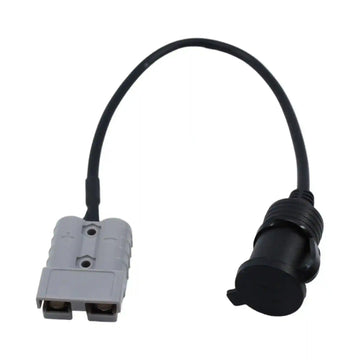 BMPRO 50A Plug To 15A Cigar Socket Lead - 30cm - Everything Caravans