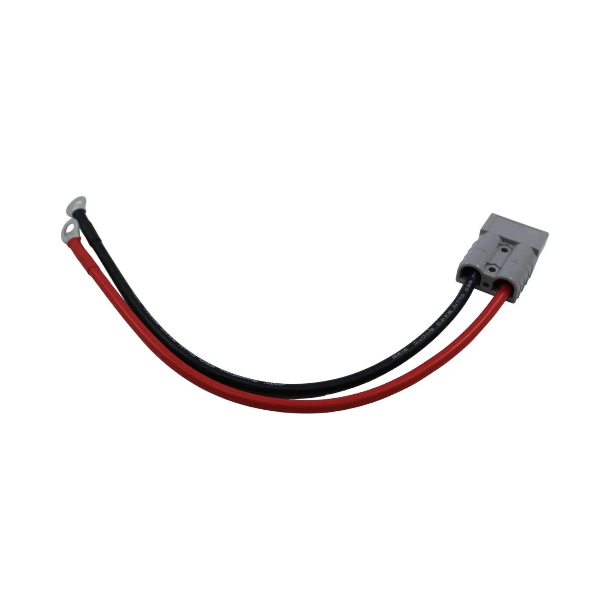 BMPRO 50A Plug to 8mm Ring Terminals Lead - 30cm - Everything Caravans