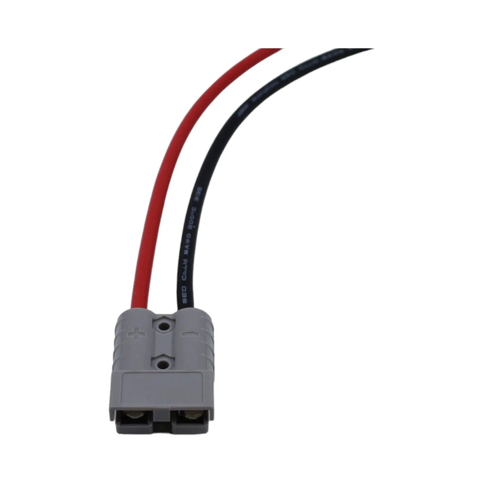 BMPRO 50A Plug to 8mm Ring Terminals Lead - 30cm - Everything Caravans