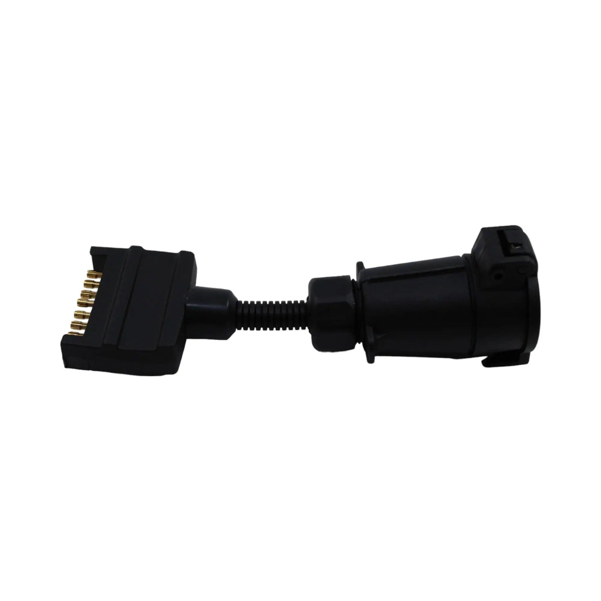 BMPRO Holroyd Trailer Plug Adaptor - 7 Way Flat to 7 Pin Large Round Socket - Everything Caravans