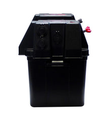 Battery Box Portable with 4 Way HDC and volt Meter - Everything Caravans