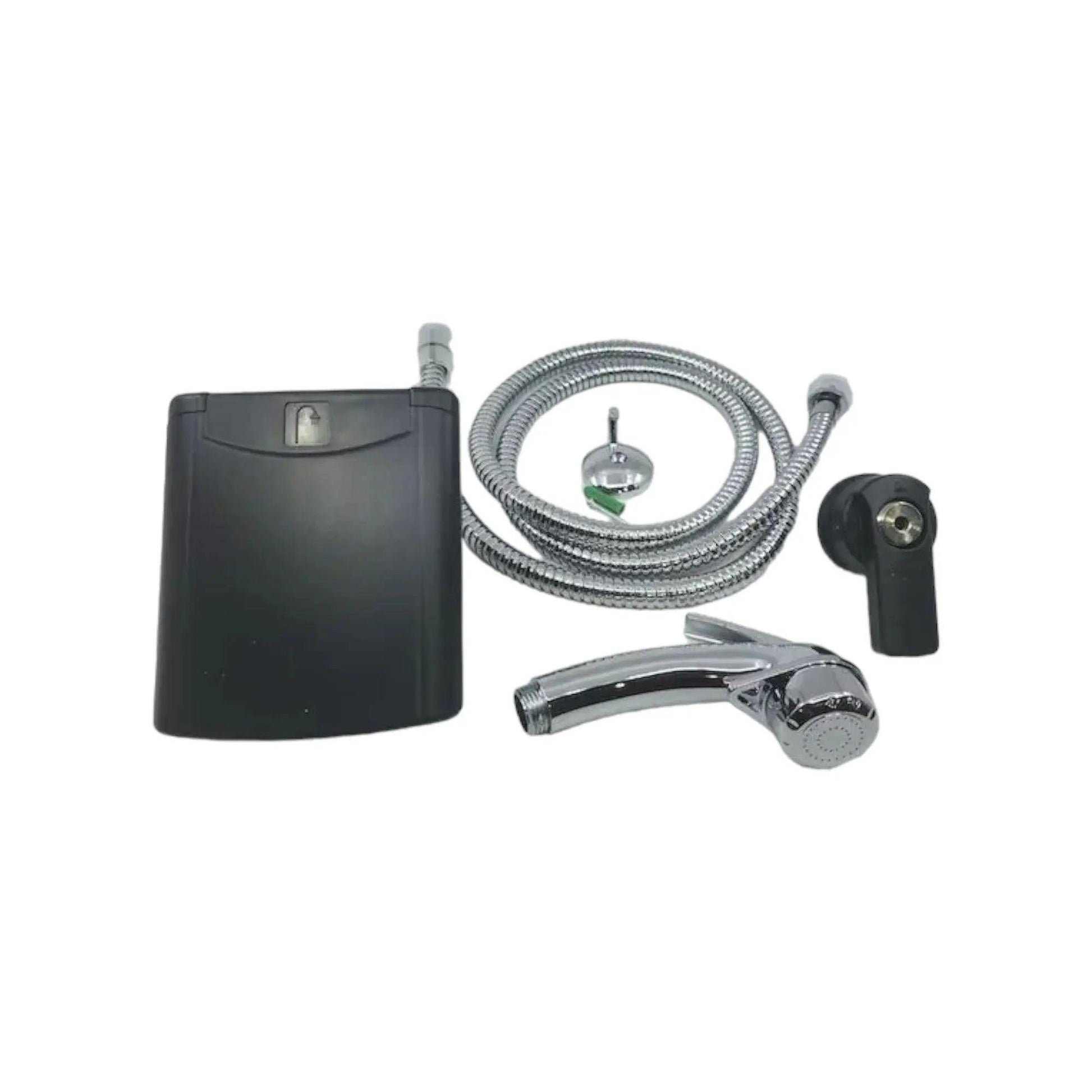 Black Plug in External Shower Point - Everything Caravans