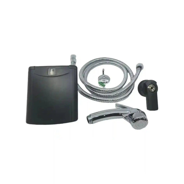 Black Plug in External Shower Point - Everything Caravans