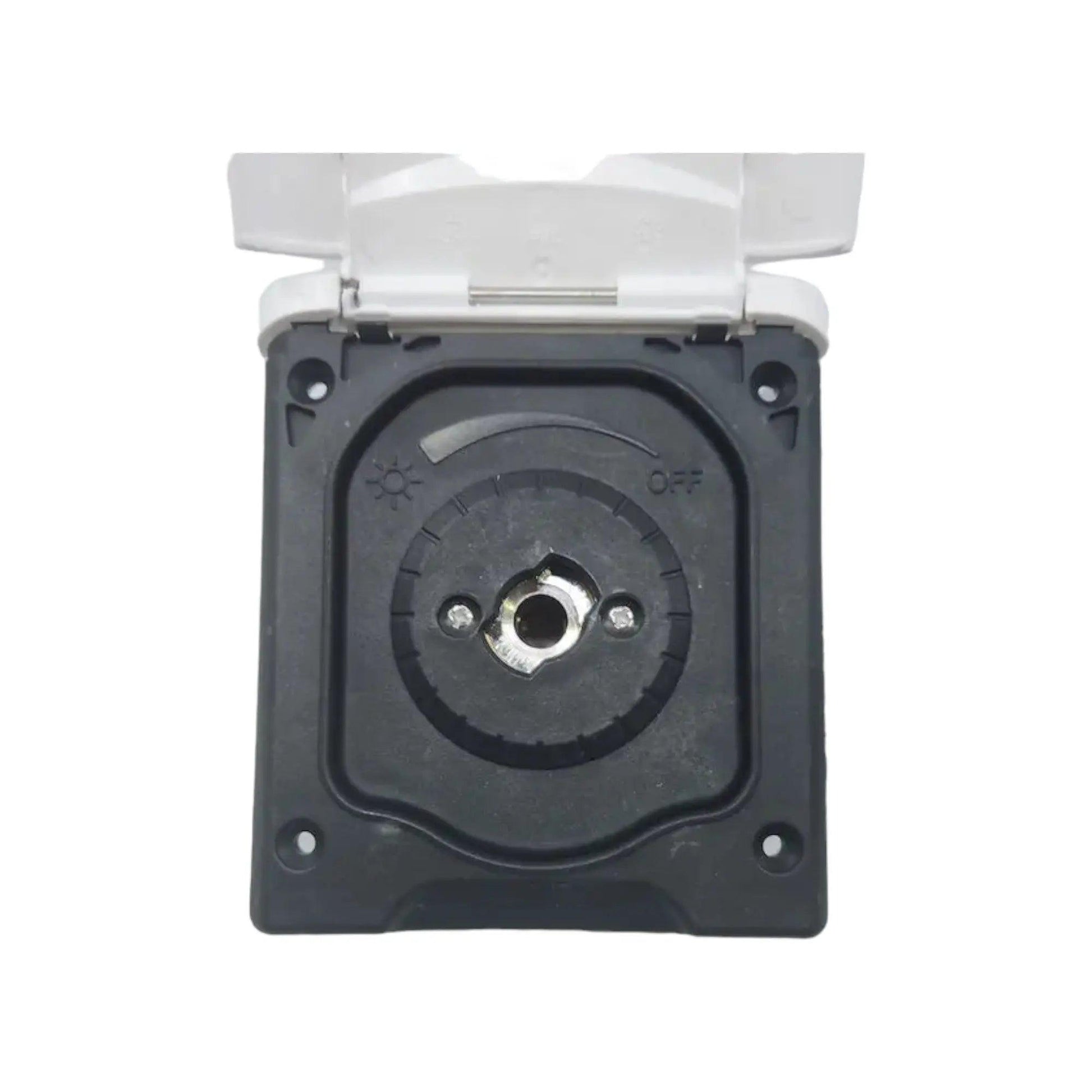 Black Plug in External Shower Point - Everything Caravans