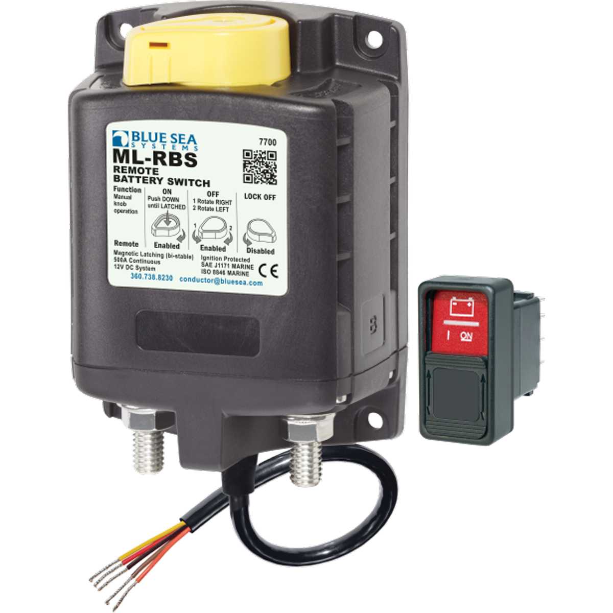 ML-RBS Remote Battery Switch with Manual Control  12V DC 500A Enerdrive