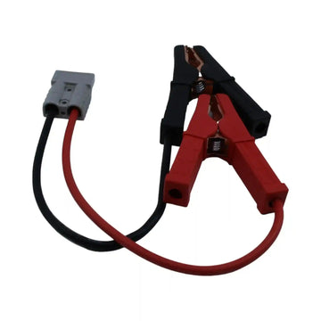 BMPRO Anderson Style 50A Plug to Insulated Battery Clamps (8mm2) - 30cm - Everything Caravans