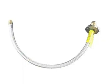 Braided Gas Hose 450mm POL fitting and 1-4 Tapered Thread - Everything Caravans