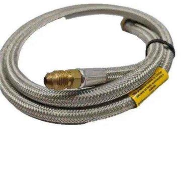 Braided Gas Hose 5-16 Male Flare 1-4 Nmpt Female 1000mm Length - Everything Caravans