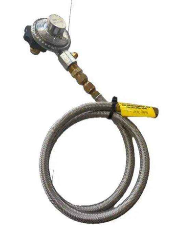 Braided Gas Hose and Regulator for Chescold 3 Way Fridge - Everything Caravans