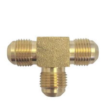 Brass Gas fitting 3-8 Flare Three Way Tee for 3-8 Copper Pipe 01-1905 - Everything Caravans