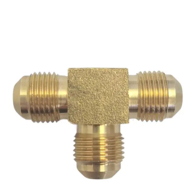 Brass Gas fitting 3-8 Flare Three Way Tee for 3-8 Copper Pipe 01-1905 Gas Components
