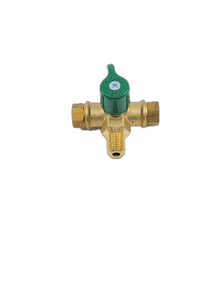 Brass Gas fitting Gas Bottle Changeover Valve 1-4 invert and 3-8 Male Thread 51-MCO-B - Everything Caravans