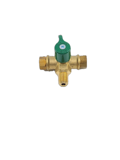 Brass Gas fitting Gas Bottle Changeover Valve 1-4 invert and 3-8 Male Thread 51-MCO-B - Everything Caravans