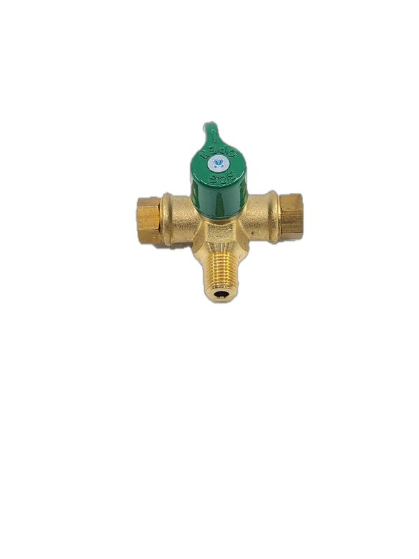 Brass Gas fitting Gas Bottle Changeover Valve 1-4 invert and 3-8 Male Thread 51-MCO-B - Everything Caravans
