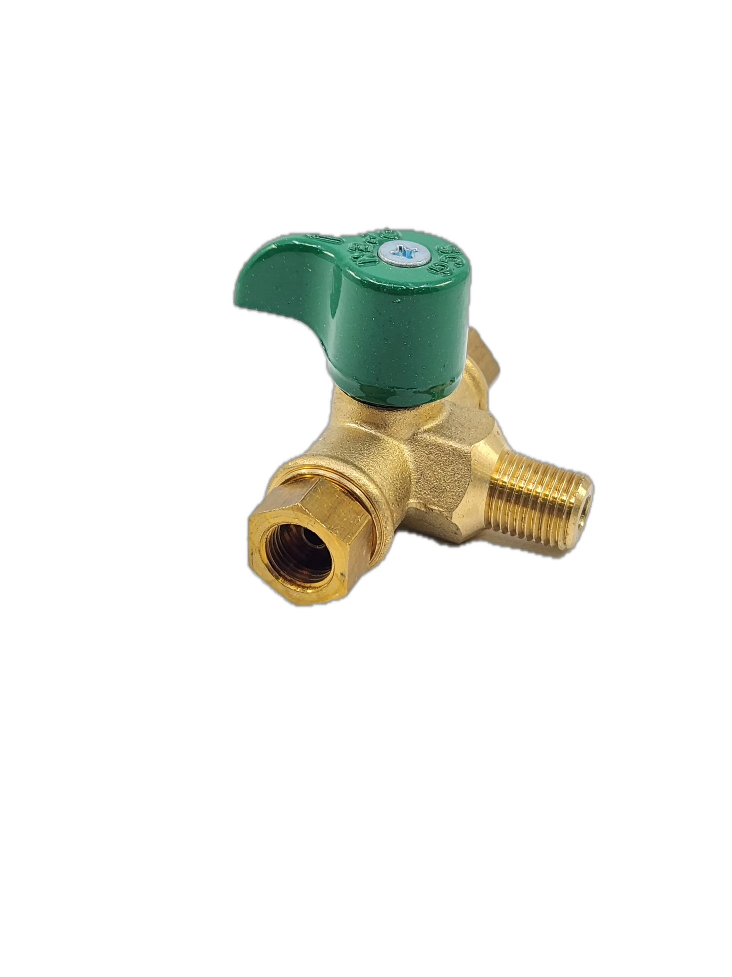 Brass Gas fitting Gas Bottle Changeover Valve 1-4 invert and 3-8 Male Thread 51-MCO-B - Everything Caravans
