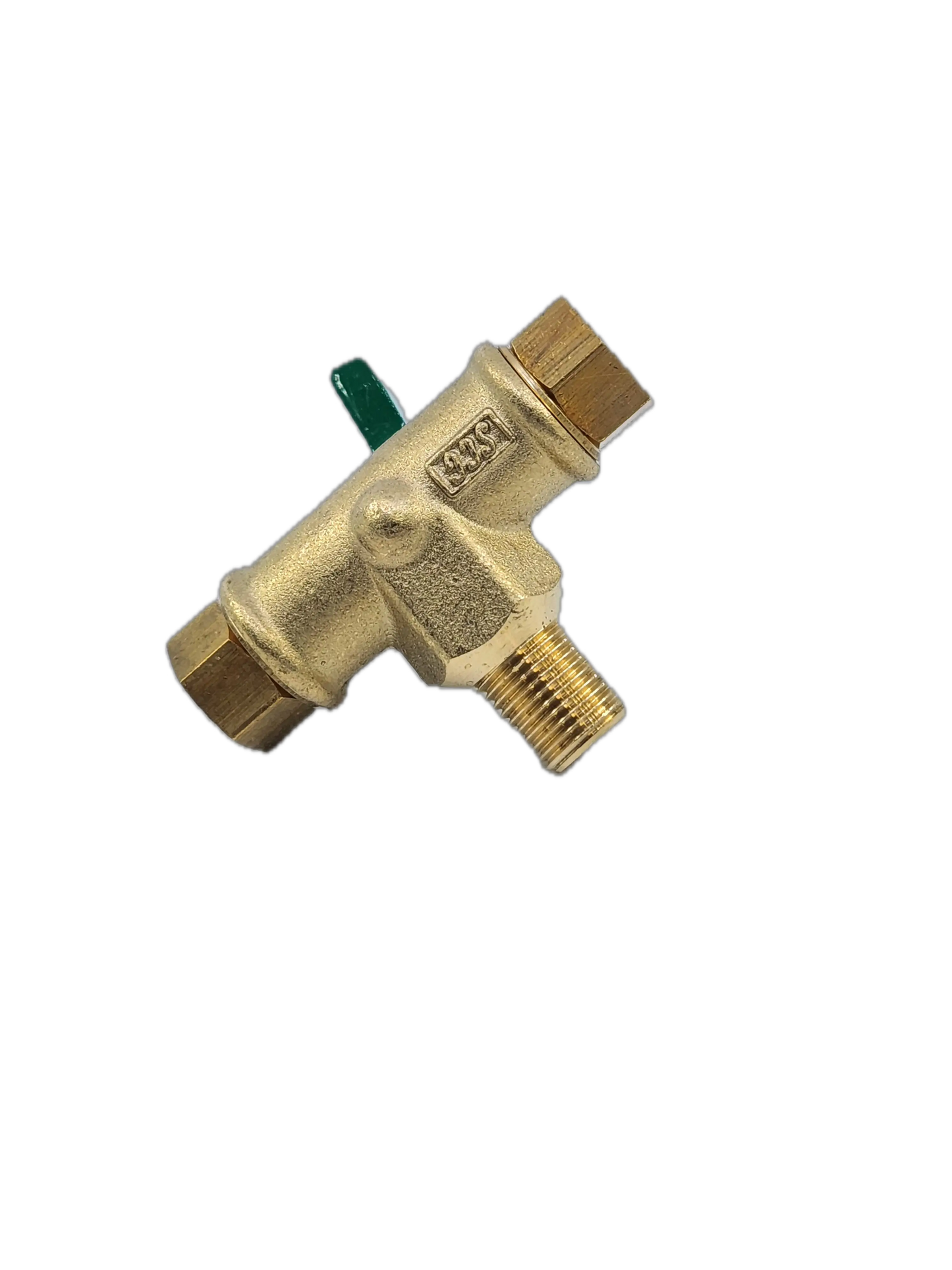 Brass Gas fitting Gas Bottle Changeover Valve 1-4 invert and 3-8 Male Thread 51-MCO-B - Everything Caravans