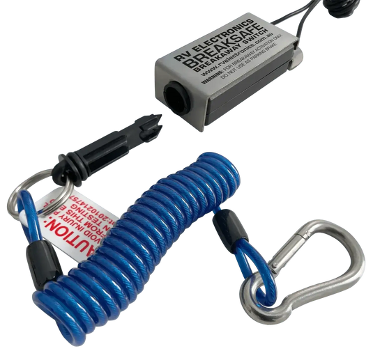 Breaksafe Breakaway Switch with Coil Cable - Everything Caravans