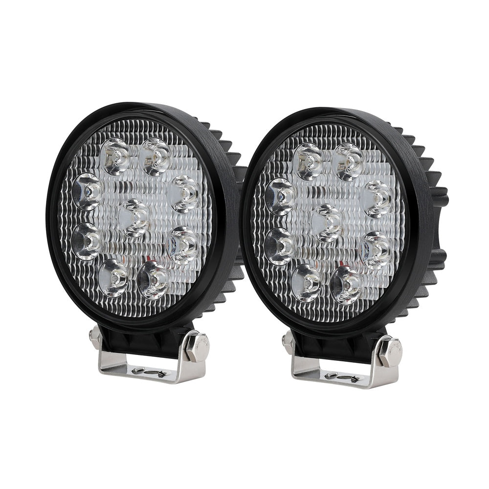 LED Driving Lights 4.5 Inch Flood Spot 12V 24V - Pair