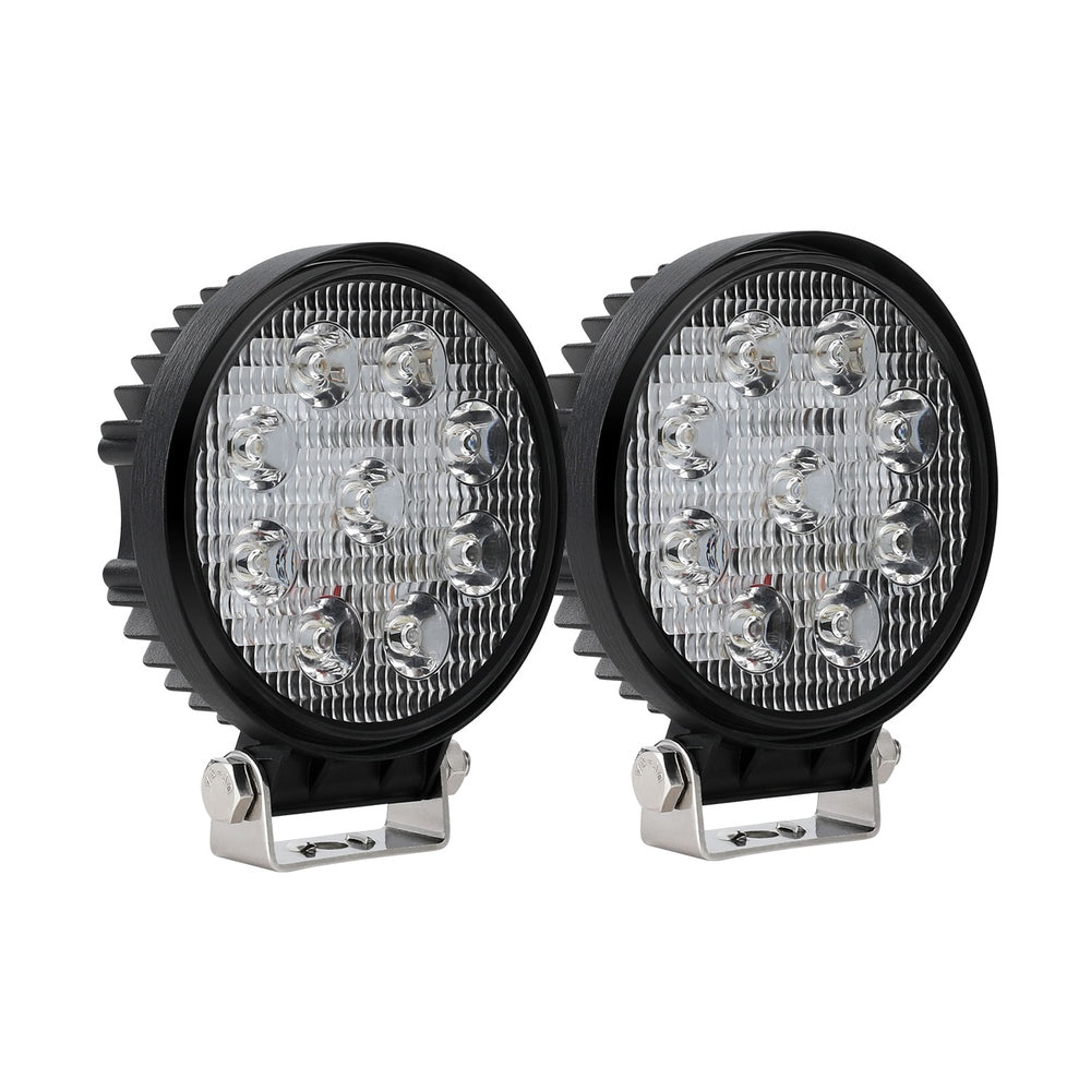 LED Driving Lights 4.5 Inch Flood Spot 12V 24V - Pair