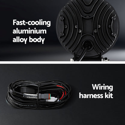 LED Driving Lights 4.5 Inch Flood Spot 12V 24V - Pair