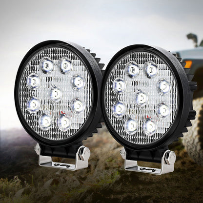 LED Driving Lights 4.5 Inch Flood Spot 12V 24V - Pair