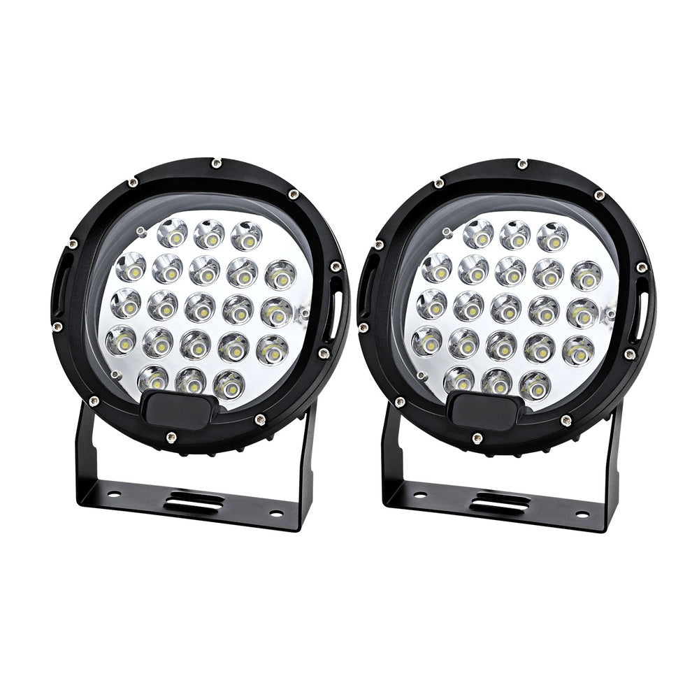 LED Driving Lights 7 Inch Flood Spot 12V 24V - Pair