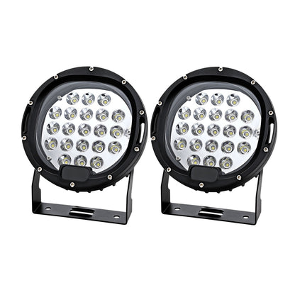 LED Driving Lights 7 Inch Flood Spot 12V 24V - Pair