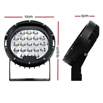 LED Driving Lights 7 Inch Flood Spot 12V 24V - Pair