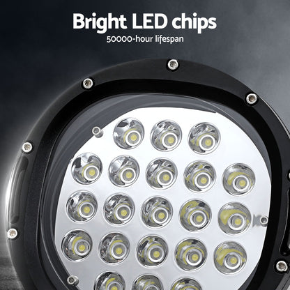 LED Driving Lights 7 Inch Flood Spot 12V 24V - Pair