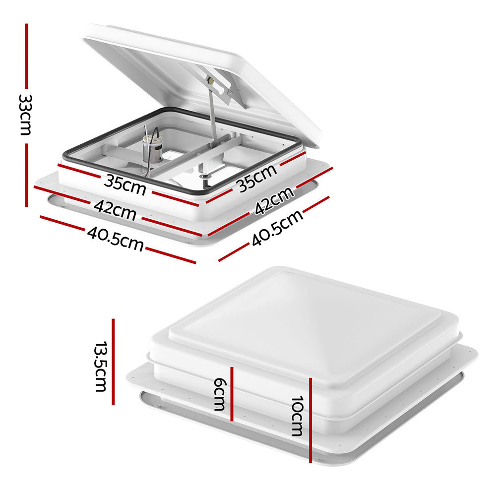 Caravan Roof Hatch Exhaust Vent 12V
