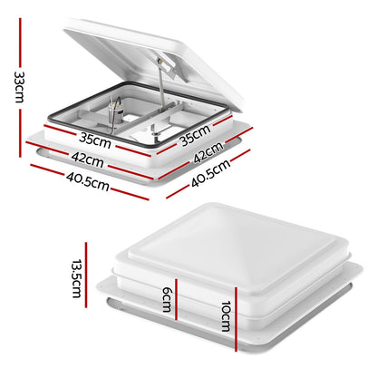 Caravan Roof Hatch Exhaust Vent 12V