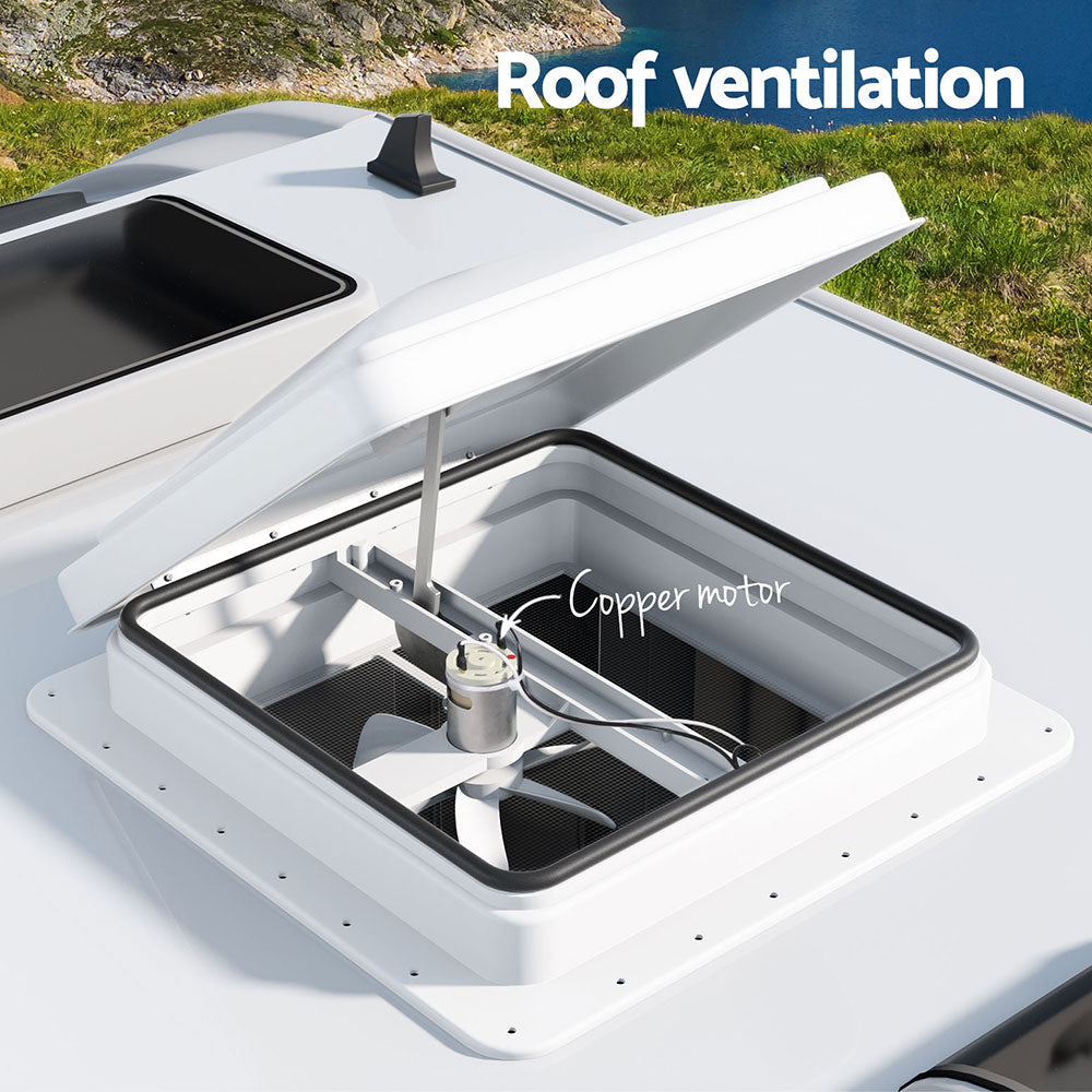 Caravan Roof Hatch Exhaust Vent 12V