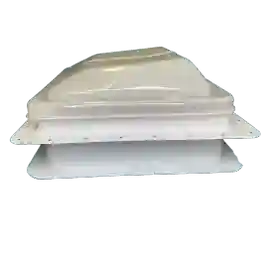 Coast RV 14X14 White Wind-Up Roof Vent with 12v Fan - Everything Caravans