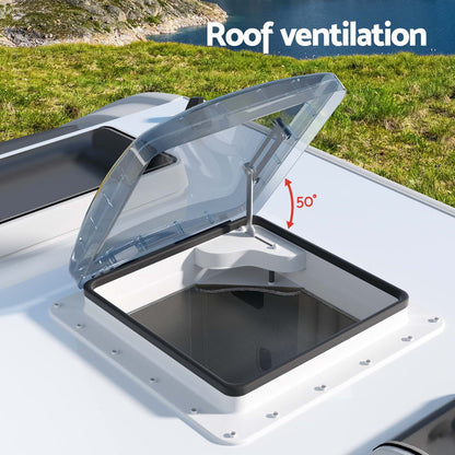 Caravan Roof Hatch White 35.5cm x 35.5cm
