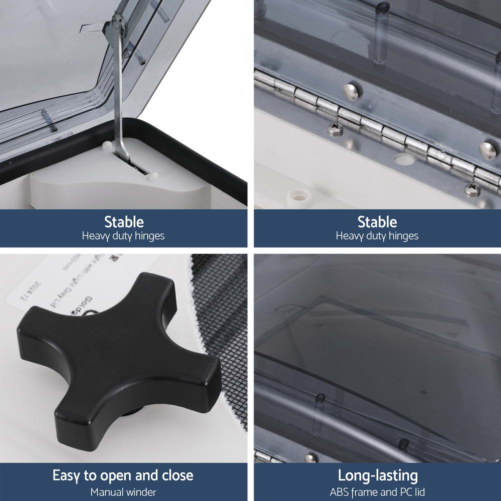 Caravan Roof Hatch White 35.5cm x 35.5cm