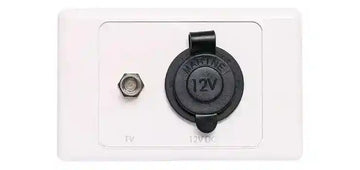 Caravan Antenna with 12v Cigarette Socket Wall Plate - Everything Caravans