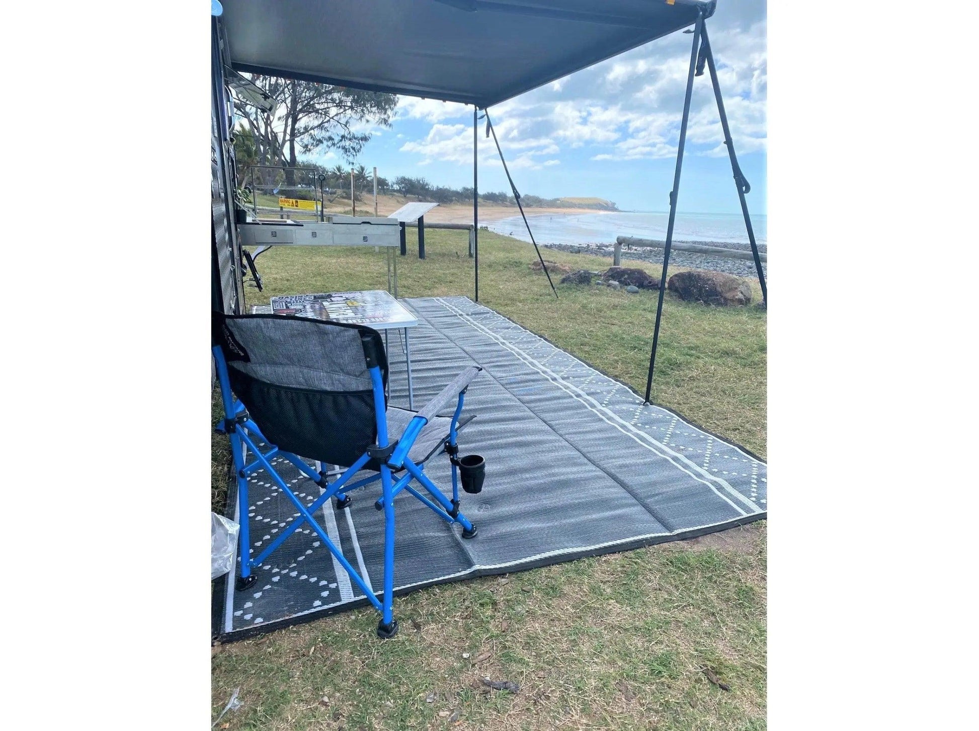 Caravan Camping Mat Classic Style Charcoal Grey - Everything Caravans