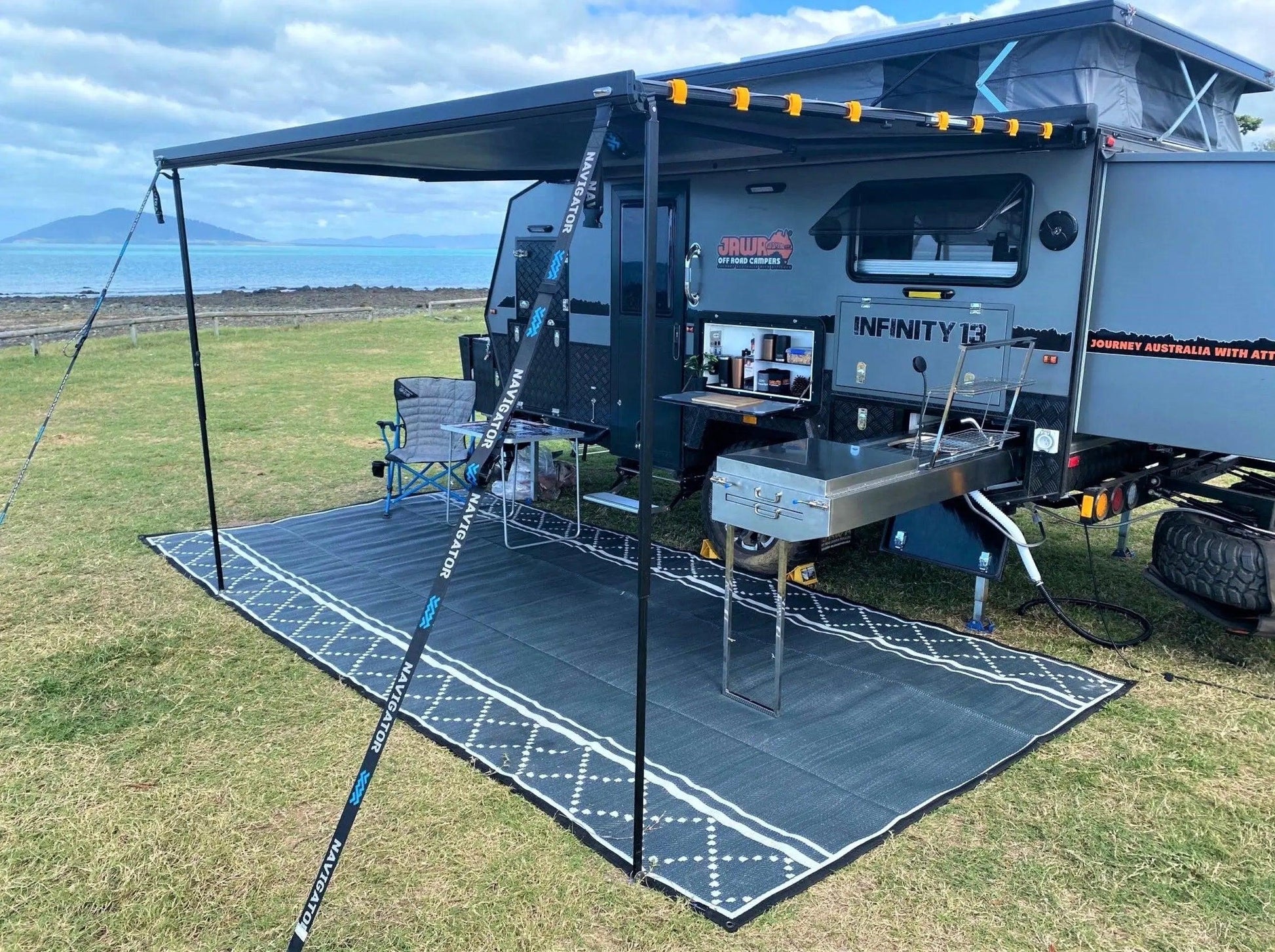 Caravan Camping Mat Classic Style Charcoal Grey - Everything Caravans