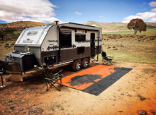 Caravan Camping Mat Outback Style Rust Black - Everything Caravans