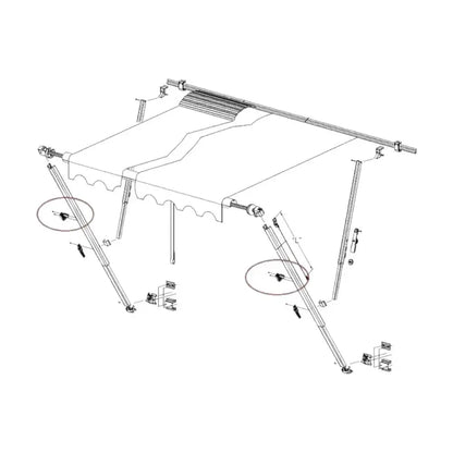 Carefree White Travel Lock 901017W 200-34050 Carefree Awning
