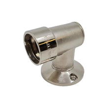 Chrome Bayonet Floor Socket 90 Degree - Everything Caravans