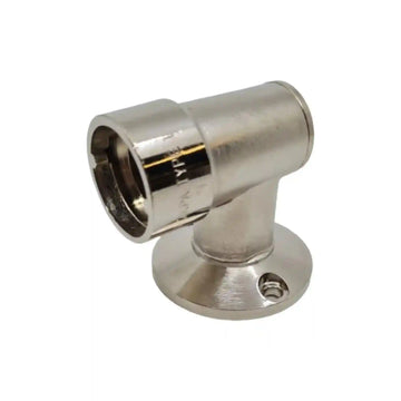 Chrome Bayonet Floor Socket 90 Degree - Everything Caravans