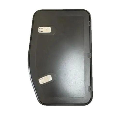 Coast Access Door 8 - Black 370 x 595 Closed Side RV Hatch - Everything Caravans