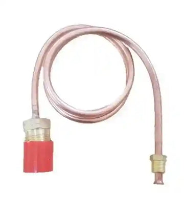 Copper Pigtail Gas Hose 700mm POL fitting and 1-4 inverted Flare - Everything Caravans
